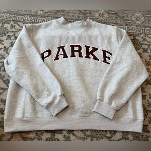 Parke Gray/Rust Varsity Sweatshirt